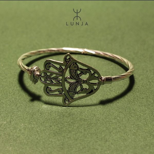 Bracelet argenté khomsa