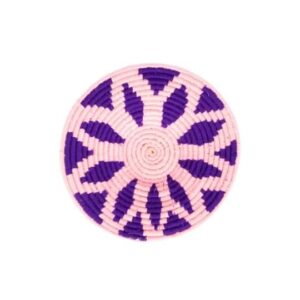 panier mural tissage florale