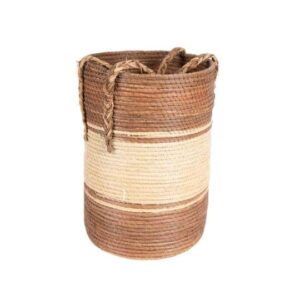 Panier à linge marron