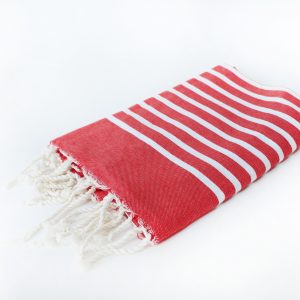 fouta rouge