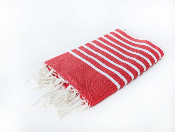 fouta rouge