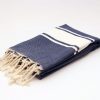 Fouta XXL - 200 cm x 100 cm- Serviette pour Hammam, Sauna, Spa, Plage ou Pique-nique - 100 % Coton - Artisanale