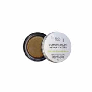 Shampoing solide cheveux Colorés - Poudre de Sidr, Huile d'amande douce