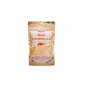 canella en poudre en craft dans un fond blanc