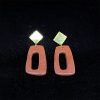 Boucles d'oreilles en terre cuite et argent pour femme