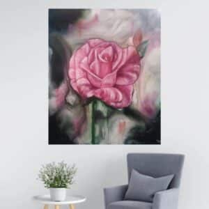 tableau peinture dans un salon