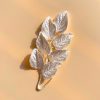 Fleurs "Feuille sur tige argent" en sucre comestibles