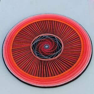 Tableau string art géométrie sacrée art à cordes mandala