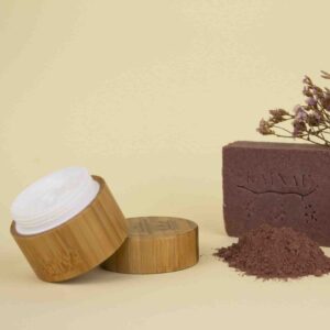 créme hydratante en boite en bamboo
