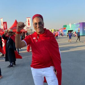 supporteur tunisien avec chechia tunisienne